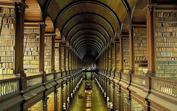 Library of Trinity College in Dublin, Ireland