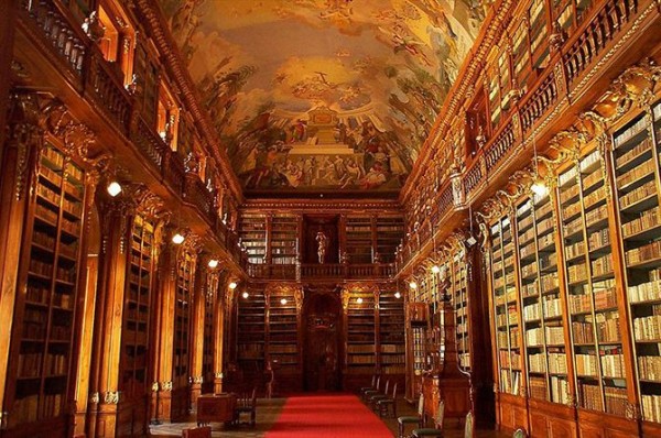 Strahov Monastery Library in Prague, Czech Republic