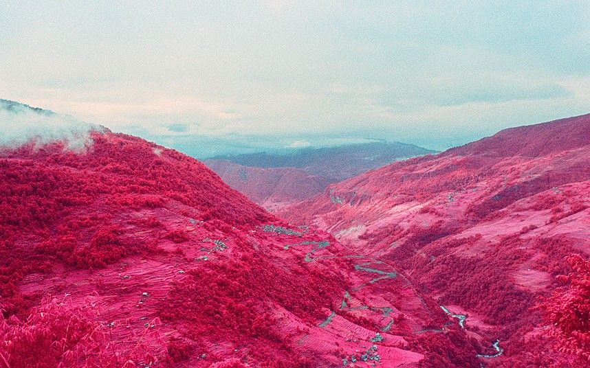 Nepal, Having originally shot infrared images through digital camera,