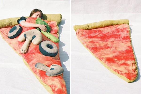Sleeping bag for pizza lovers