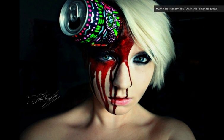 Creepy and Colorful Makeup by Stephanie Fernandez