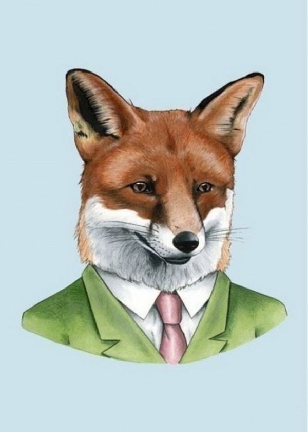 Fox Man art print