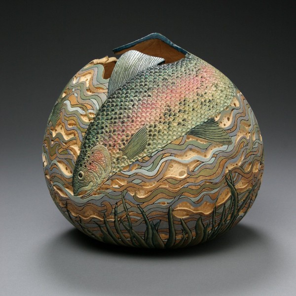 The Delicate Gourd Carving Art by Marilyn Sunderland