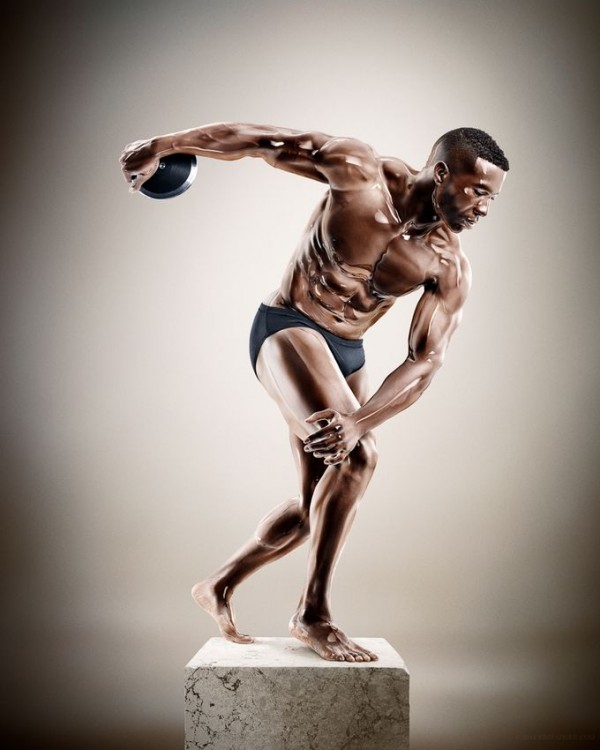Incredible Athlete Sculptures by Tim Tadder and Cristian Girotto