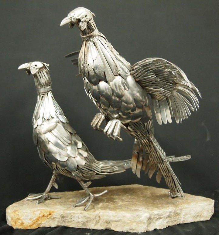 Incredible Sculptures made out of cutlery