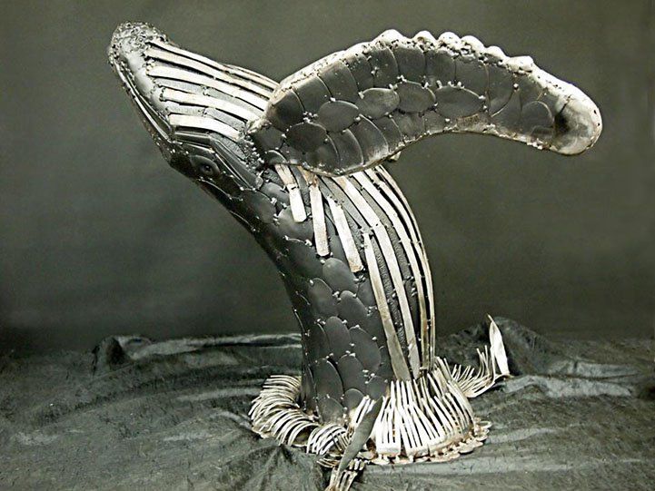 Truly Amazing Animal Sculptures Made Entirely Out Of Cutlery