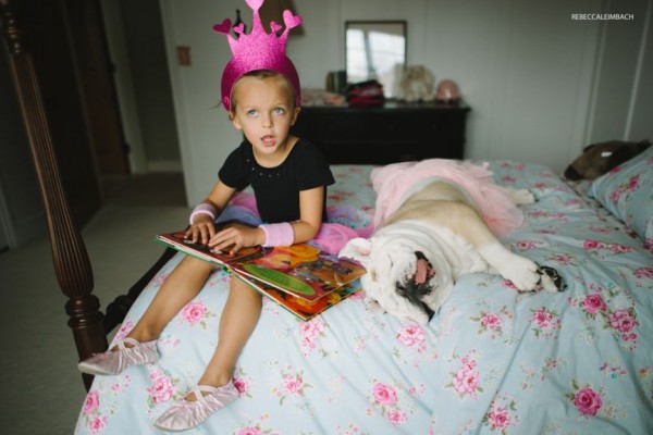 Truly Heartwarming Friendship between Little Girl and Bulldog
