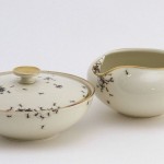 Creepy Porcelain Dishes Covered in Hordes of Hand-Painted Ants by Evelyn Bracklow