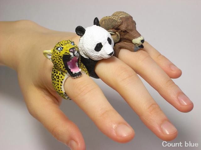 Handmade Animal Rings by Jiro Miura