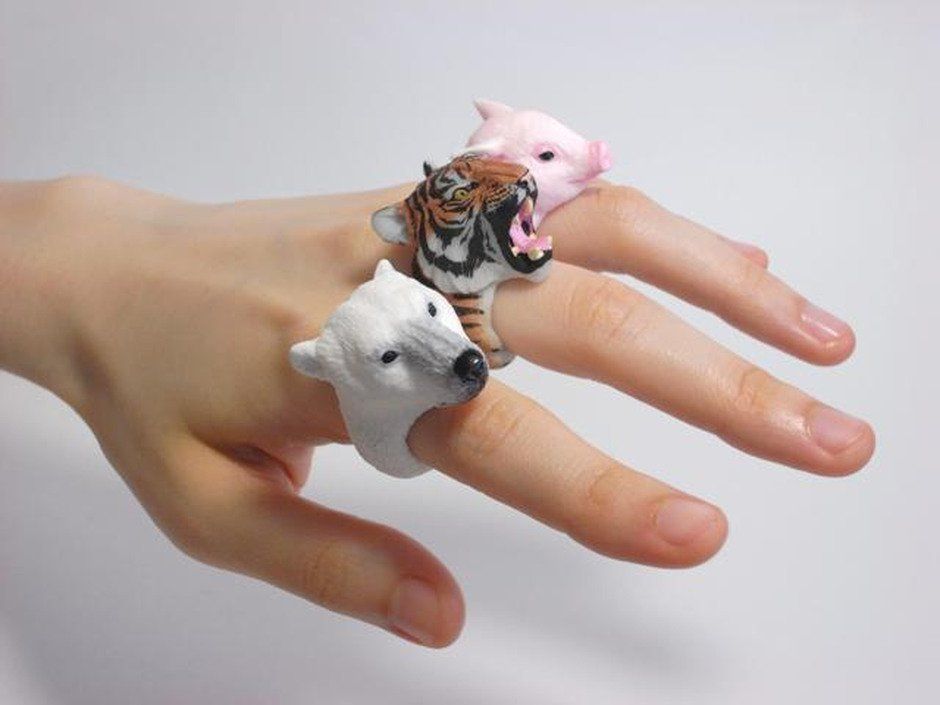 Wonderful Animal Cling Rings of Jiro Miura