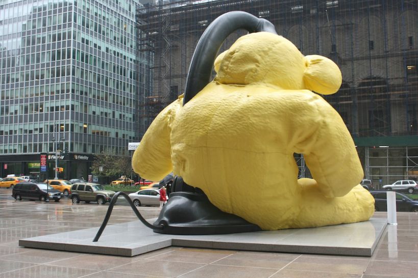 Giant Bronze Teddy Bear Sculpture