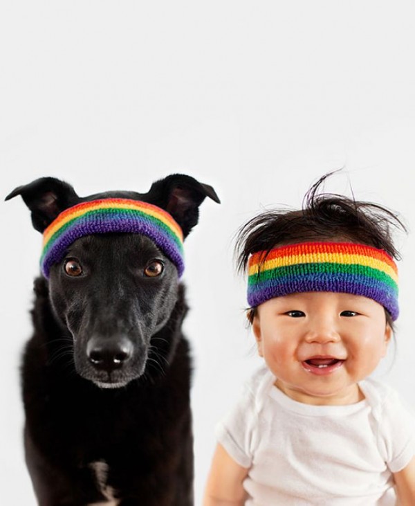 Cuteness Overload! Woman Takes Most Adorable Portraits of Her Son and Rescue Dog