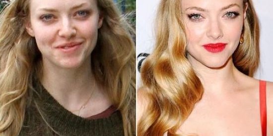 25 Celebrities With and Without Makeup