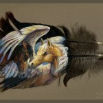 Mind Blowing Acrylic Paintings on Feathers by Brenda Lyons