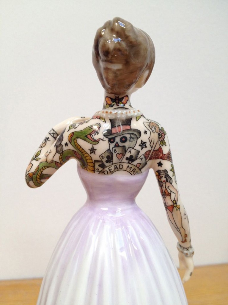 Incredibly Awesome Tattooed Porcelain Figurines by Jessica Harrison