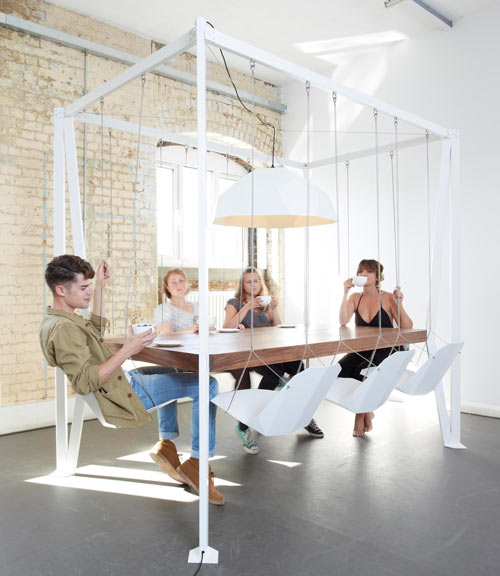 A Swing-Set Dining Table