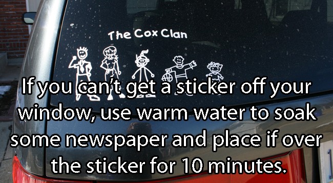 How To Get Sticker Off From Window
