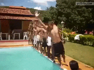 This Guy Who Fails To Fall Into Pool