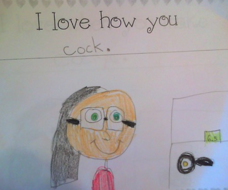 This kid who loves how her mother cook
