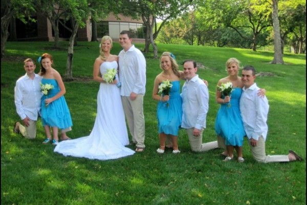 these bridesmaids are not little people.