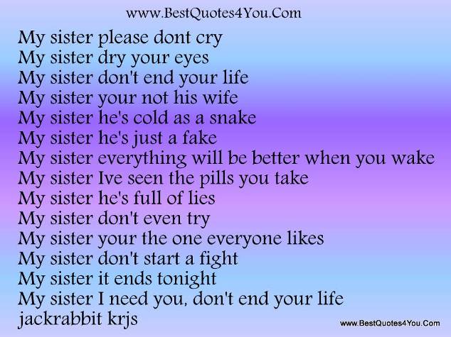 Older Sister Quotes Poems For Sisters