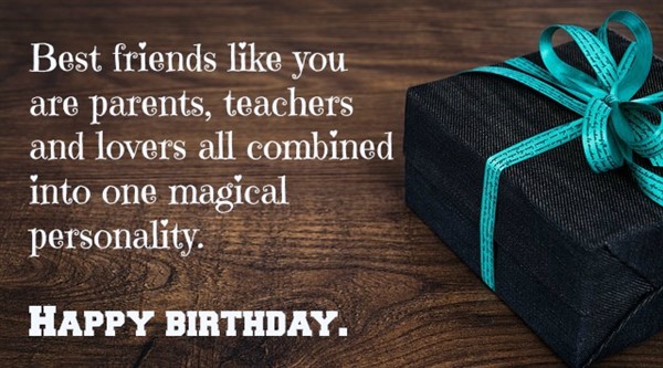 birthday message to a friend