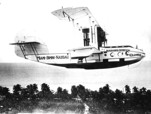 Aeromarine 75 in flight