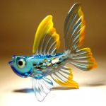 22 Stunning Handmade Blown Glass Fish Figurine by Bill Radovich