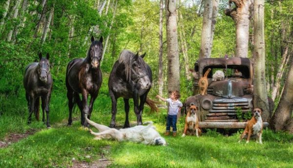 Farming Human with Animal Photography