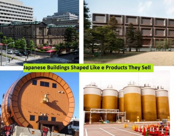 Japanese Buildings Shaped Like the Products They Sell