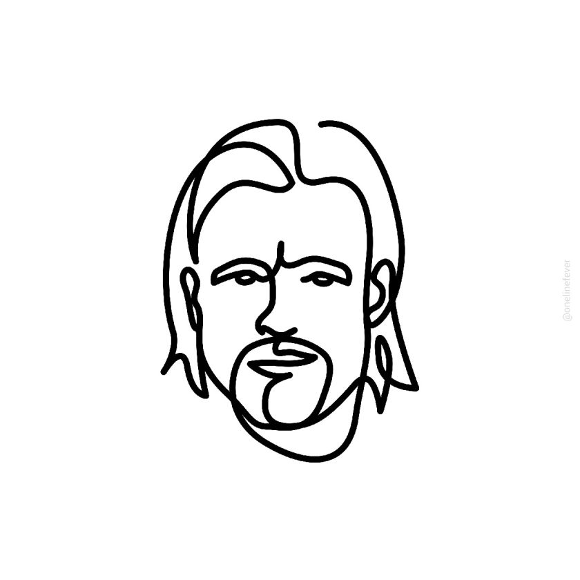 30 Celebrity Portraits Crafted with a Single Continuous Line