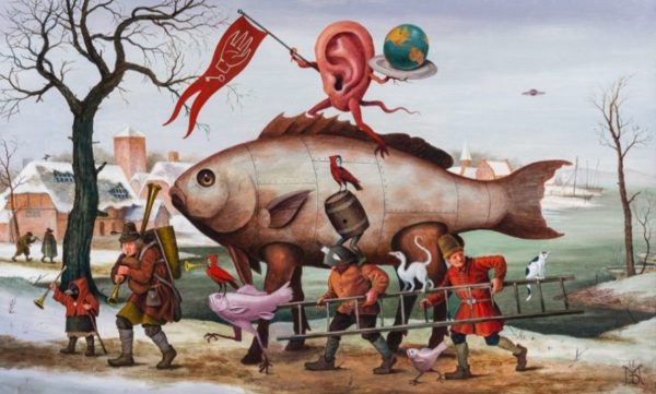 The Wonderful Intricate Surrealist Paintings by Mike Davis