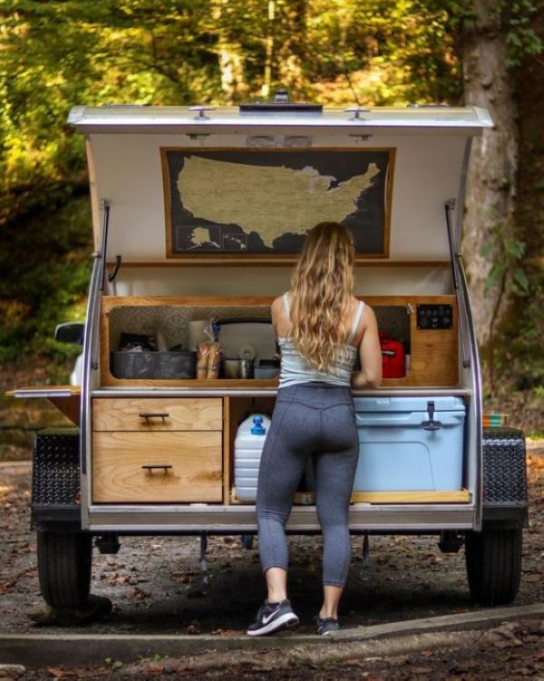 Camping Trailer Embracing Nature with Comfort