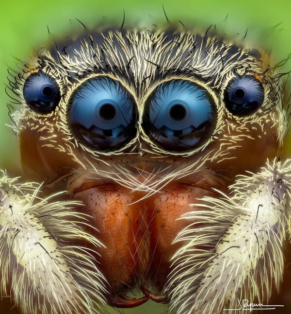 Ultra-Zoomed Portraits of Spiders