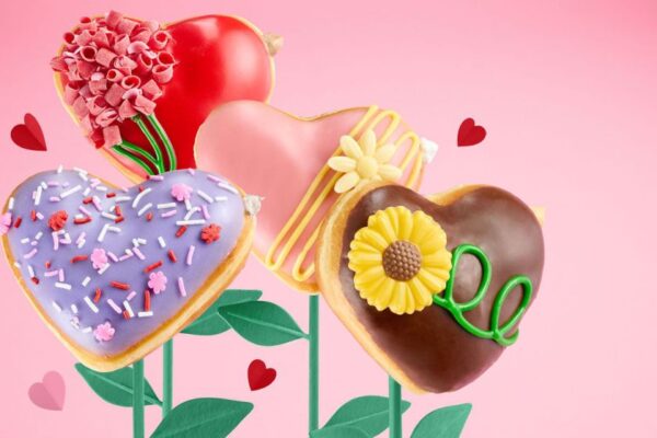 Krispy Kreme Unveils Heart-shaped Donuts for Valentine's Day