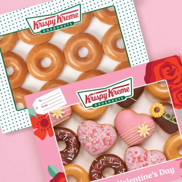 Krispy Kreme Unveils Heart-shaped Donuts for Valentine's Day