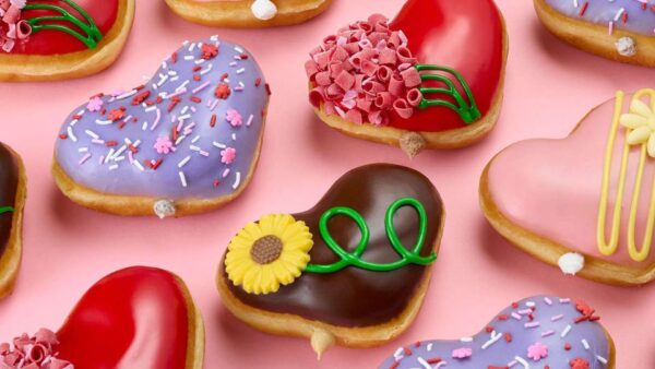 Krispy Kreme Unveils Heart-shaped Donuts for Valentine's Day