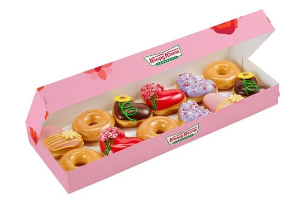 Krispy Kreme Unveils Heart-shaped Donuts for Valentine's Day