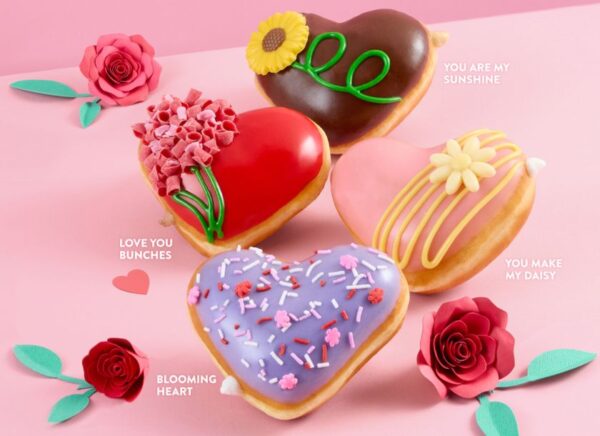 Krispy Kreme Unveils Heart-shaped Donuts for Valentine's Day