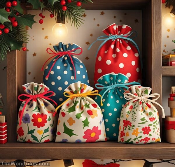 3. Fabric Gift Bags