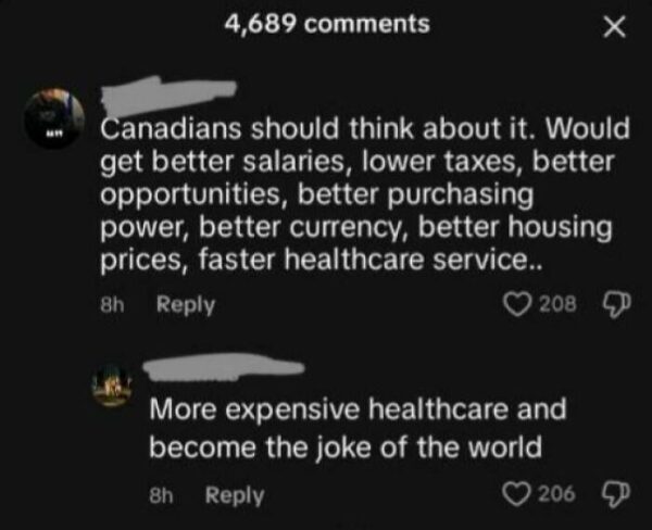 Canada Should Look At Joining The US. Better Purchasing Power, Better Healthcare